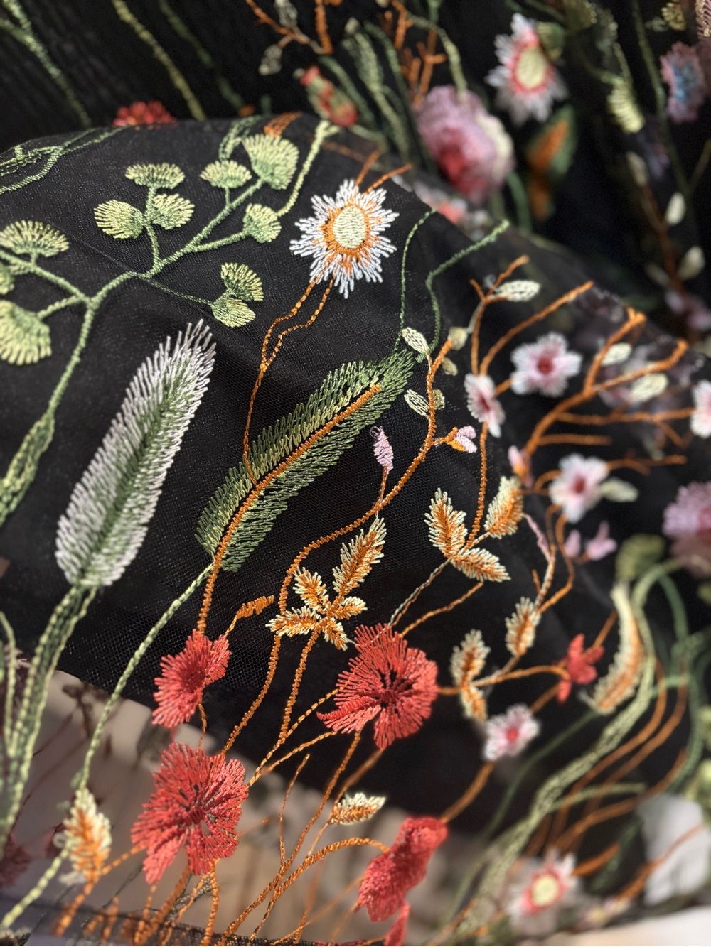 🧚 Torrid NWT Floral Embroidered Off Shoulder Mesh Dress Size 12 fairycore - Picture 7 of 9